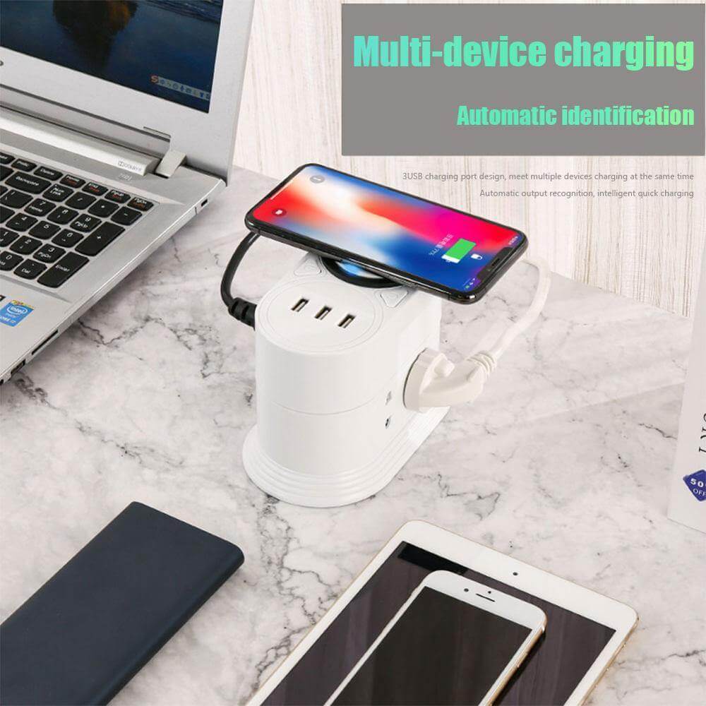 Intelligent Wireless Charging Multifunctional Socket