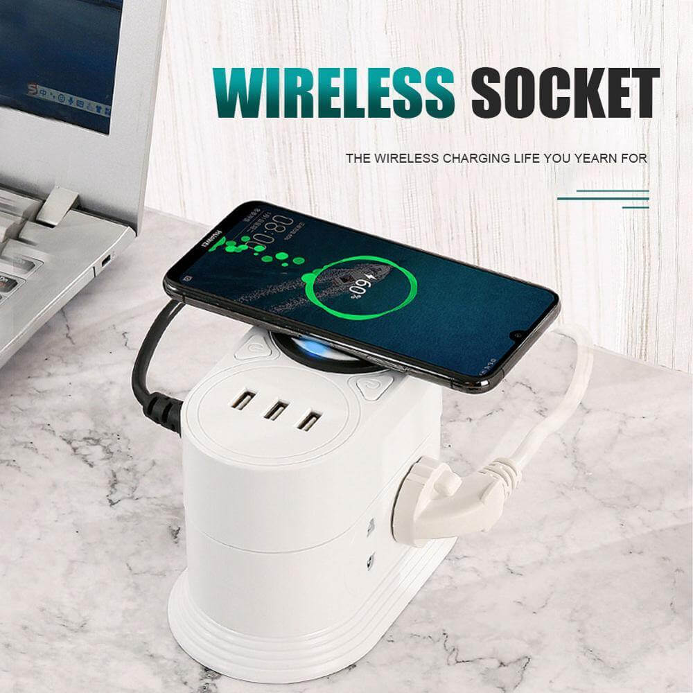 Intelligent Wireless Charging Multifunctional Socket