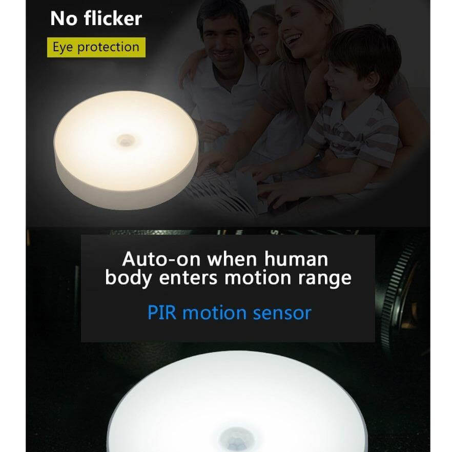 Rechargeable Motion Sensor LED USB Night Light