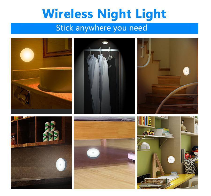 Rechargeable Motion Sensor LED USB Night Light