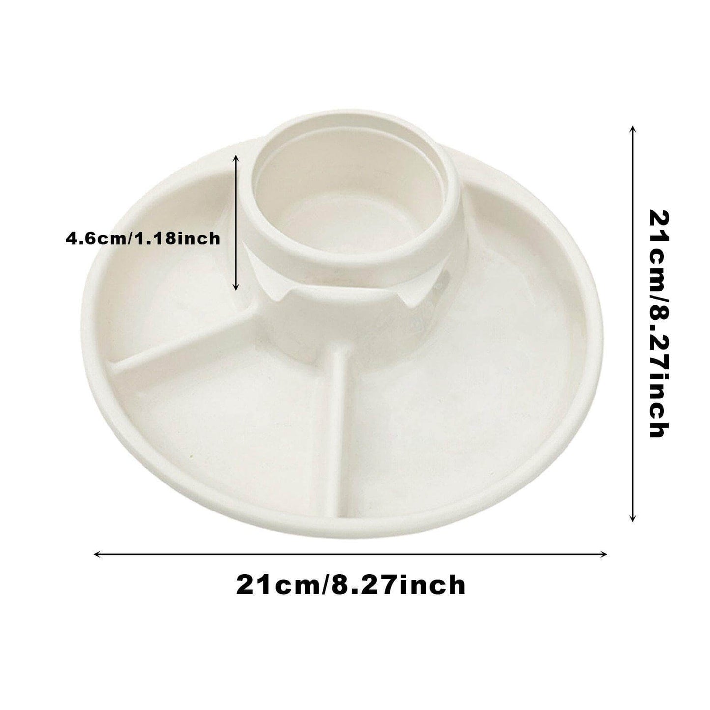 Portion Control Divided Food Plate