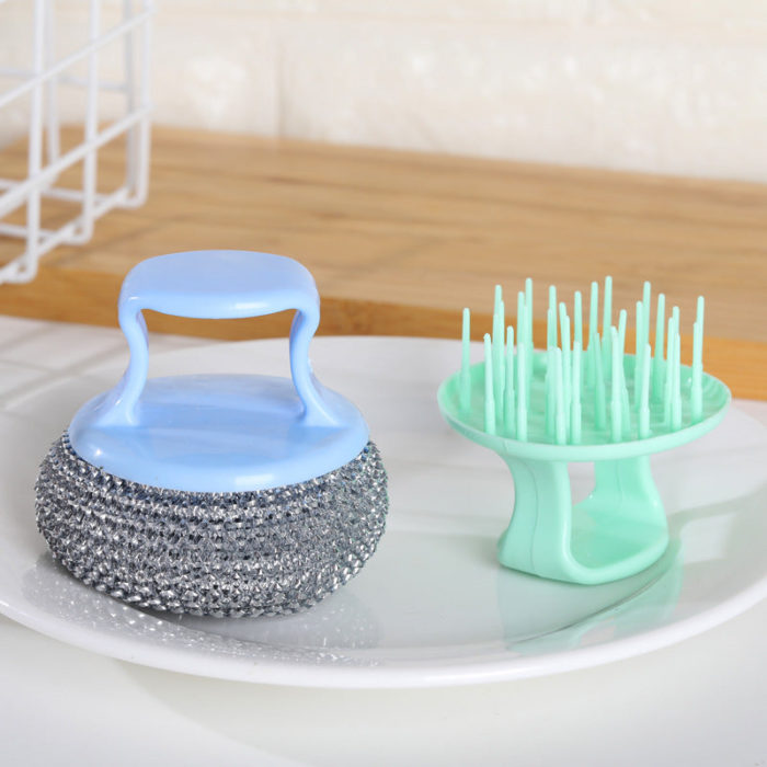 Heavy Duty Wire Ball Kitchen Cleaning Brush