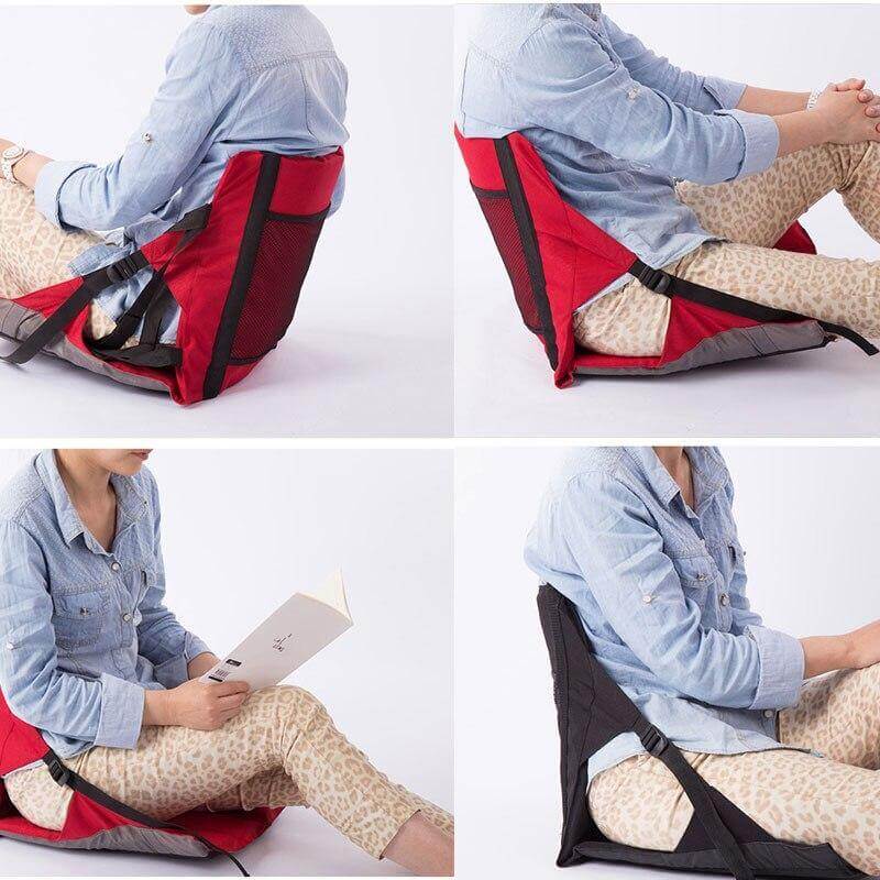 Non-Slip Foldable Seat Pad With Backrest
