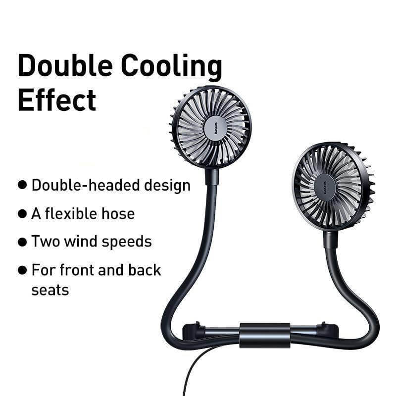 360 Degree Rotating Double Car Cooling Fan - UTILITY5STORE