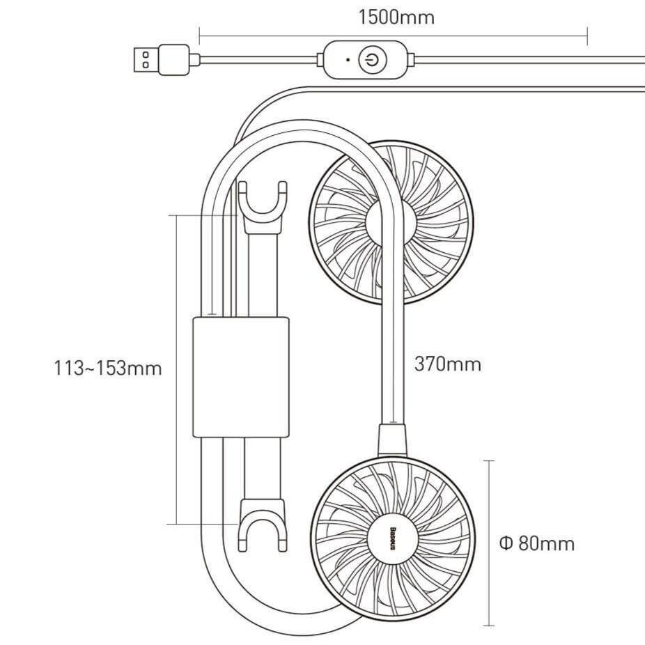 360 Degree Rotating Double Car Cooling Fan - UTILITY5STORE