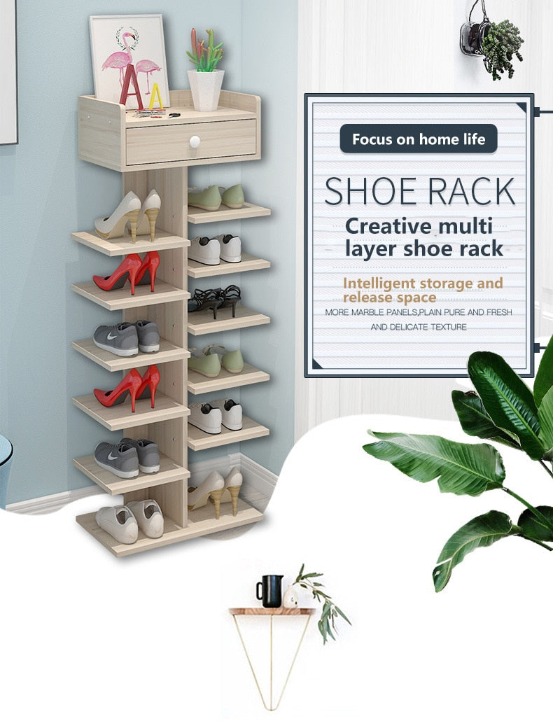 Multi-Layer Simple Space Saving Shoe Rack Shelf