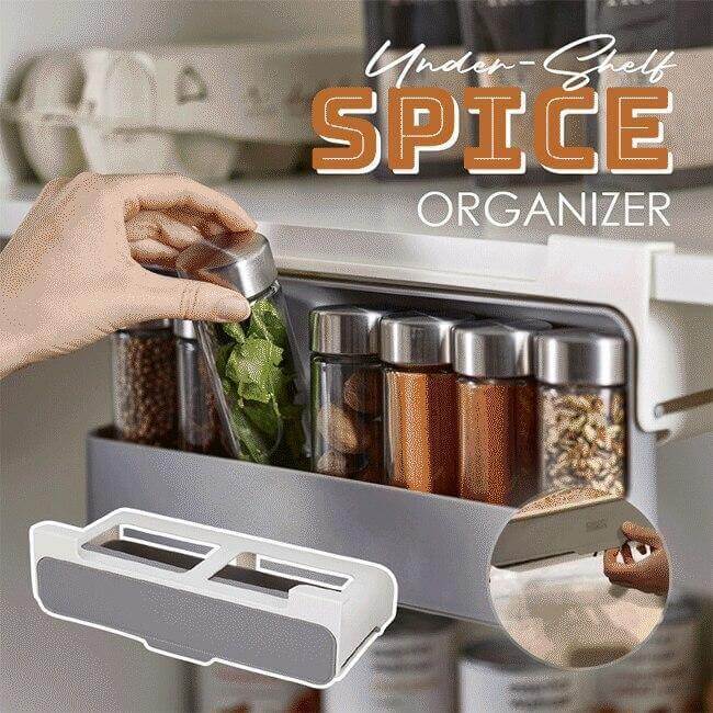 Kitchen Under-Shelf Spice Organizer - UTILITY5STORE