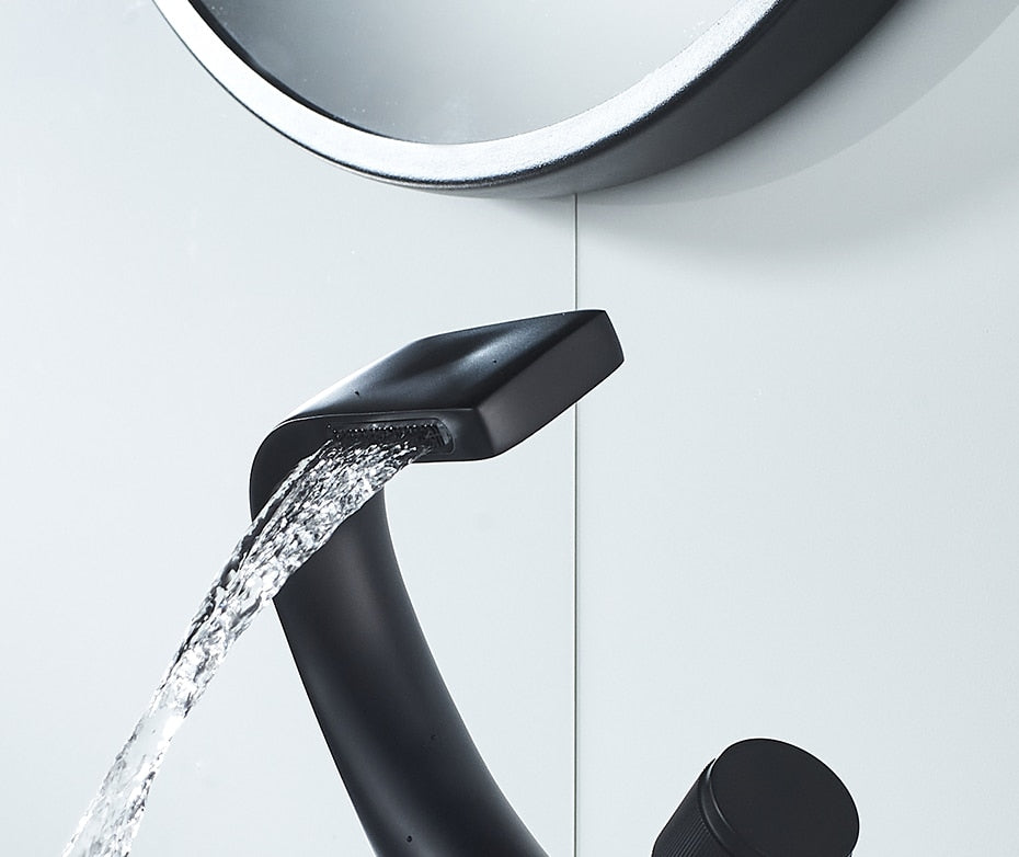 Creative Chrome Waterfall Elegant Faucet