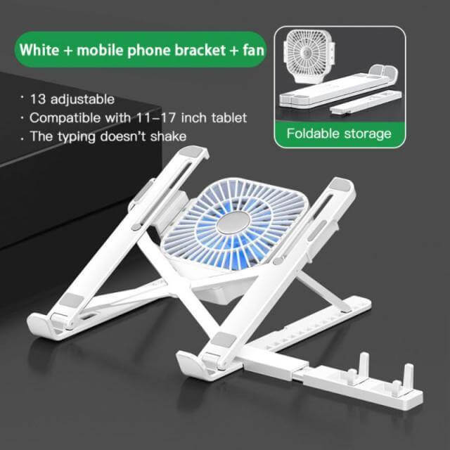 Dual Cooling Foldable Laptop Stand