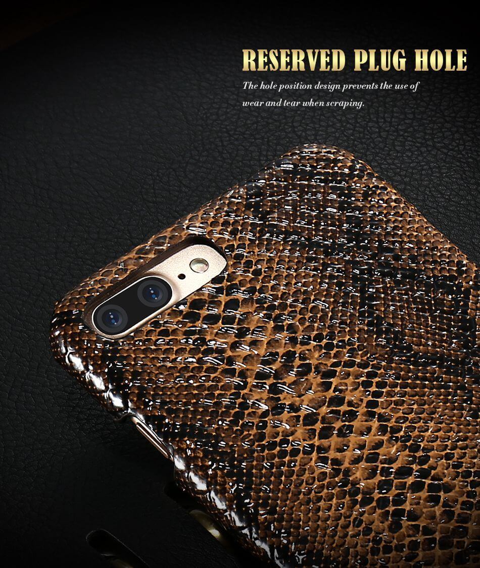 Luxury Crocodile Snake Leather Case For Iphone