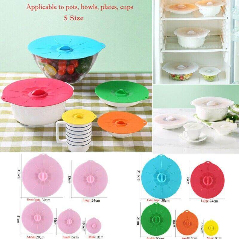 Silicone Stretch Bowl Lid Set