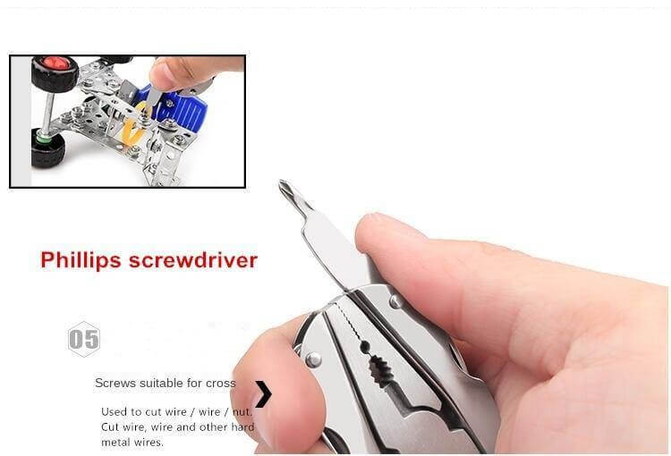6in1 Foldable Travel Camping Keychain Tool Kit