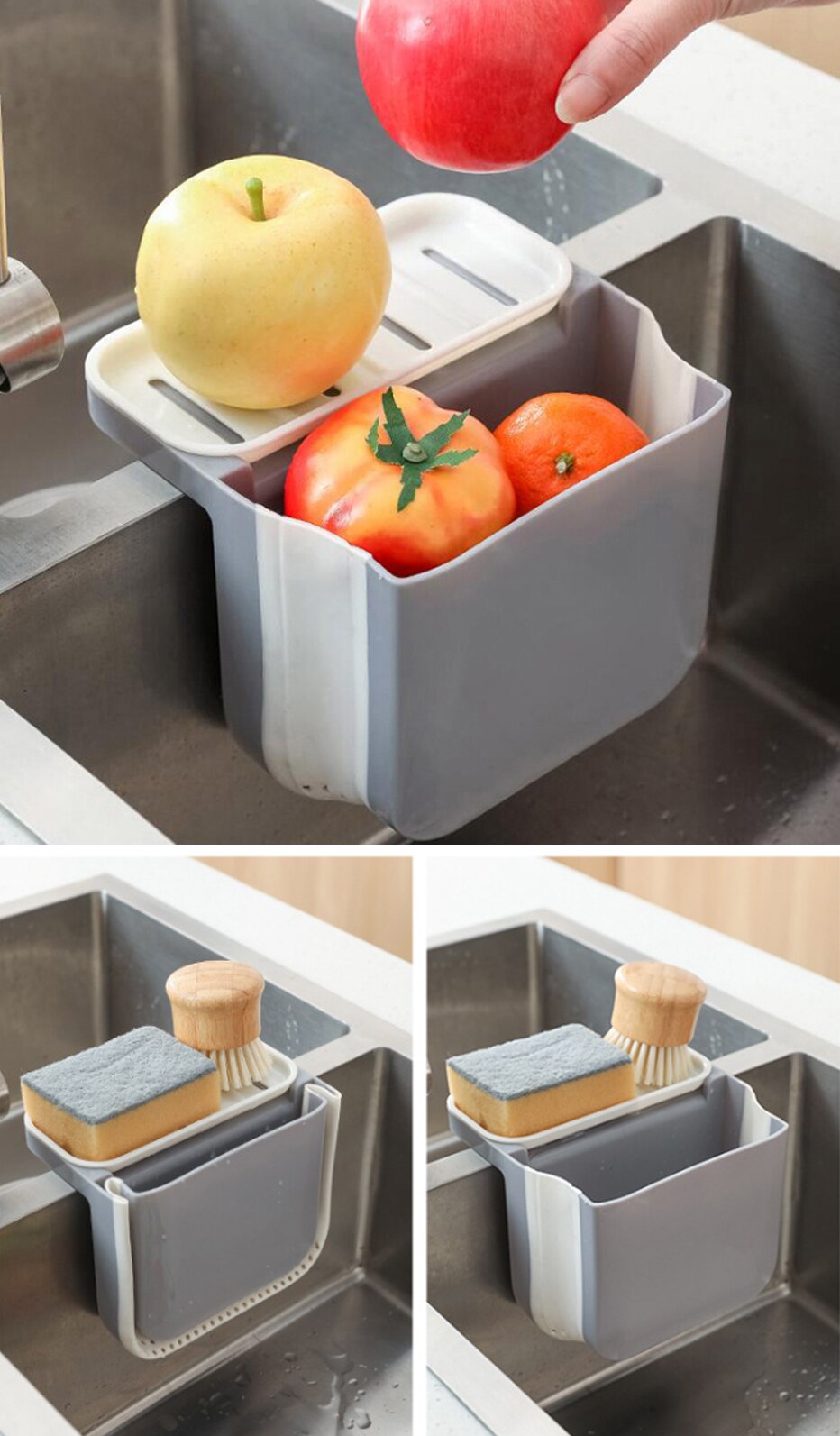 Foldable Sink Drain Basket
