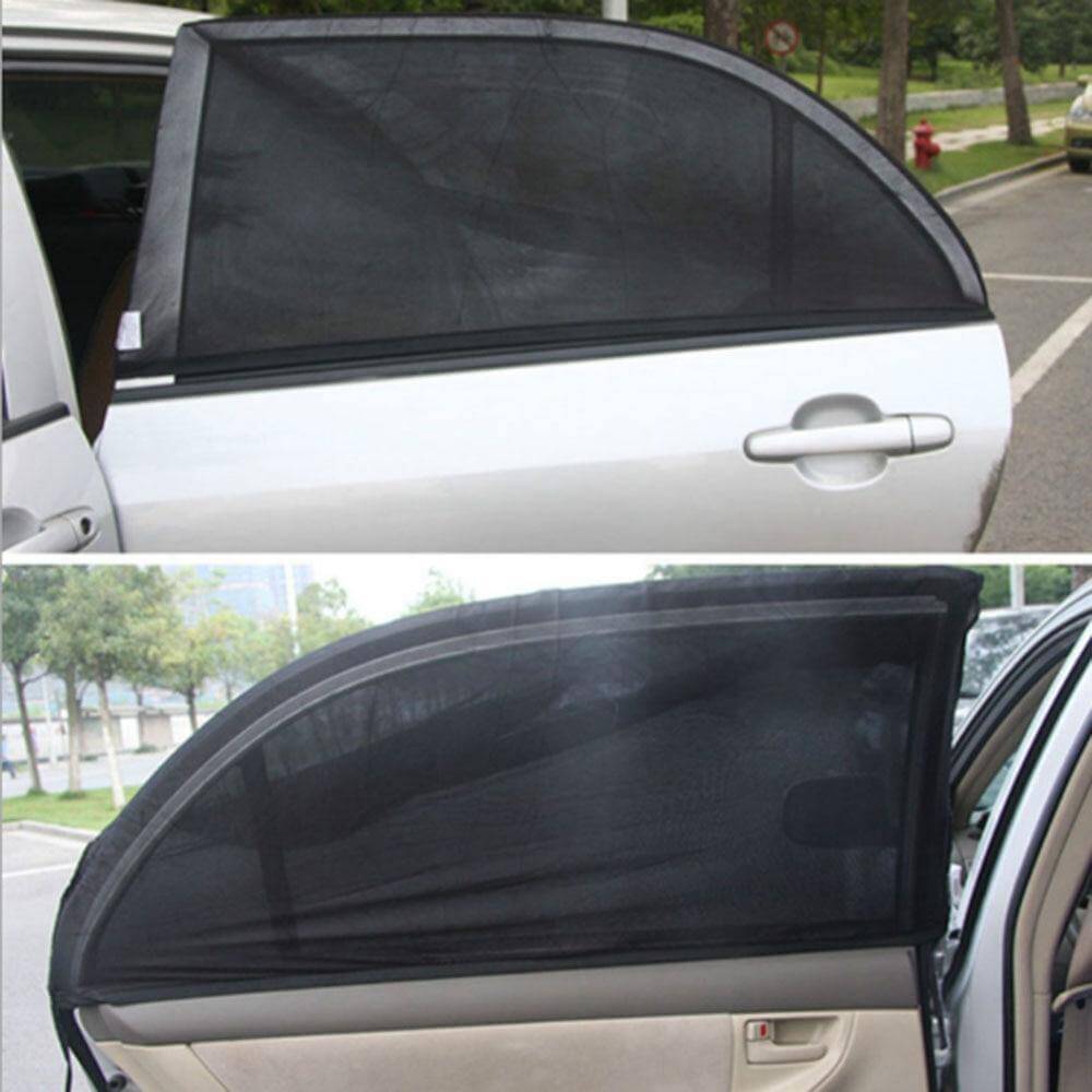 2pcs Summer Car Window Sunshade Net