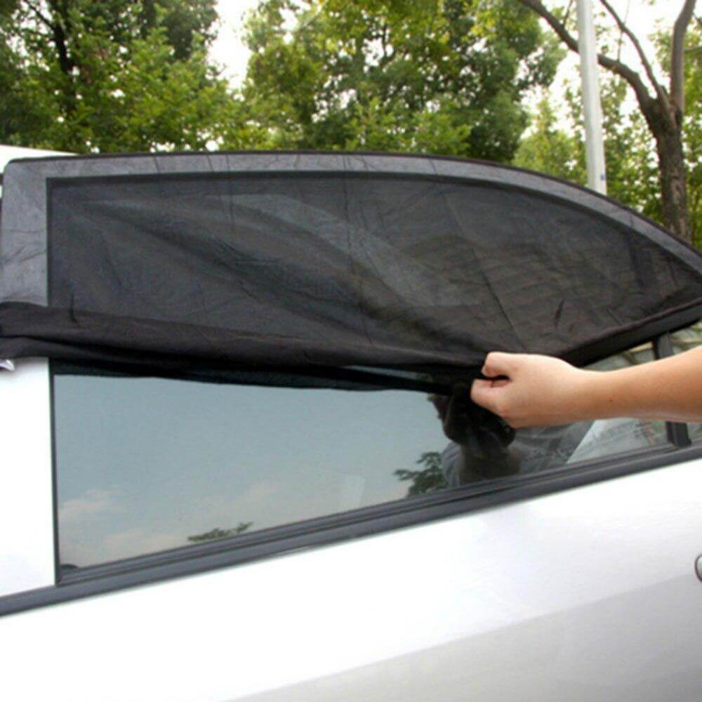2pcs Summer Car Window Sunshade Net