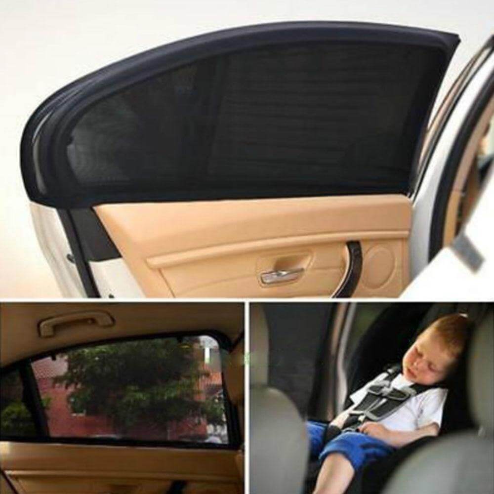 2pcs Summer Car Window Sunshade Net