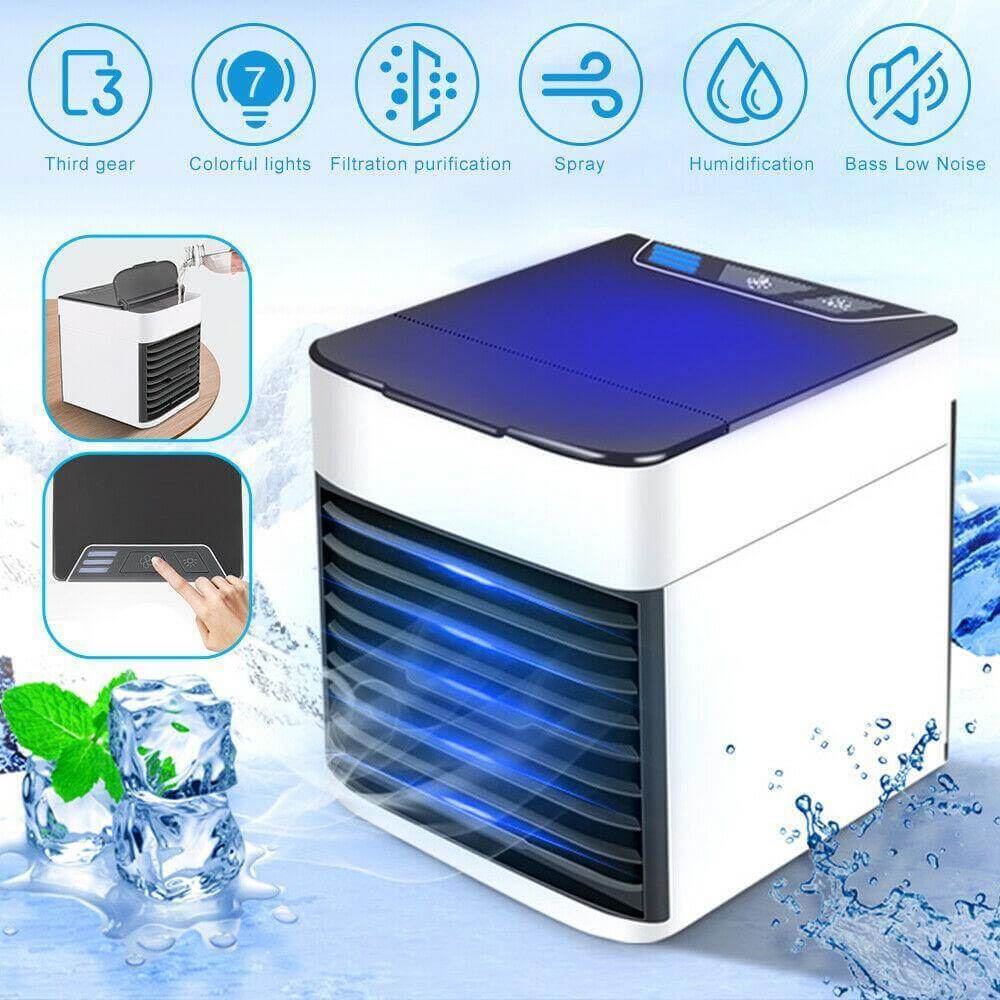 Portable Mini Desktop Humidifier Air Cooler Fan