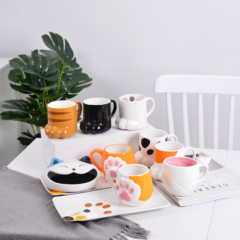 Cute Cat Paw Ceramic Coffee Mug