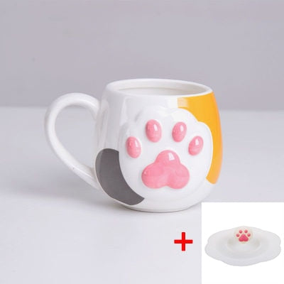 Cute Cat Paw Ceramic Coffee Mug