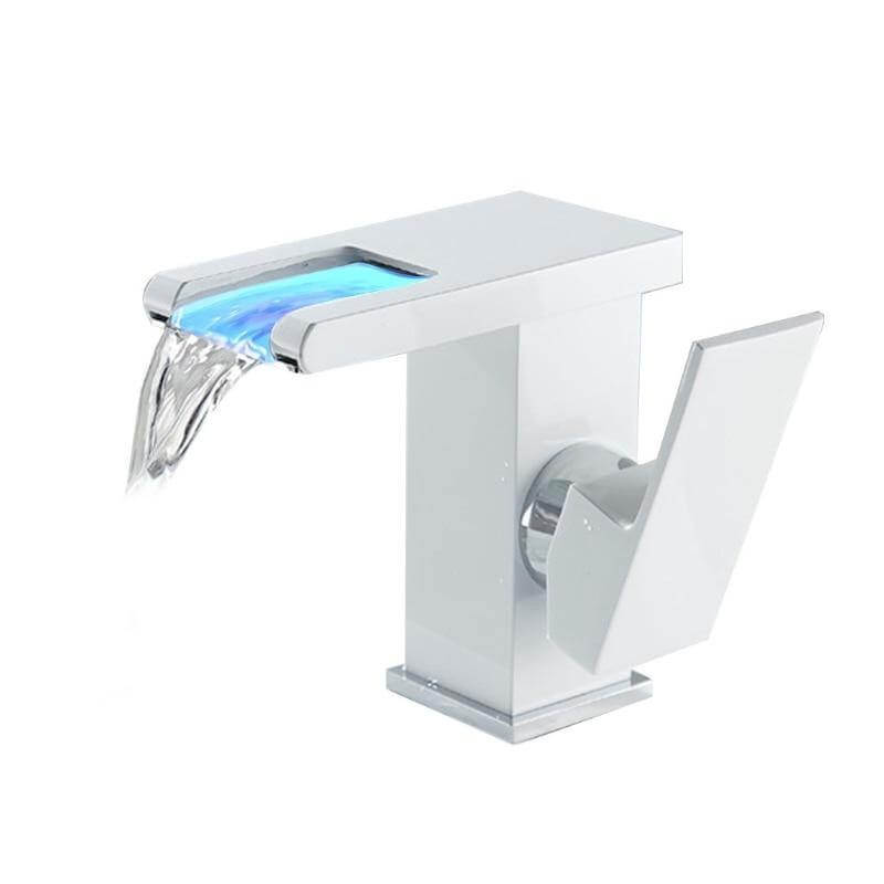 Water Temperature Sensitive LED Bathroom Faucet