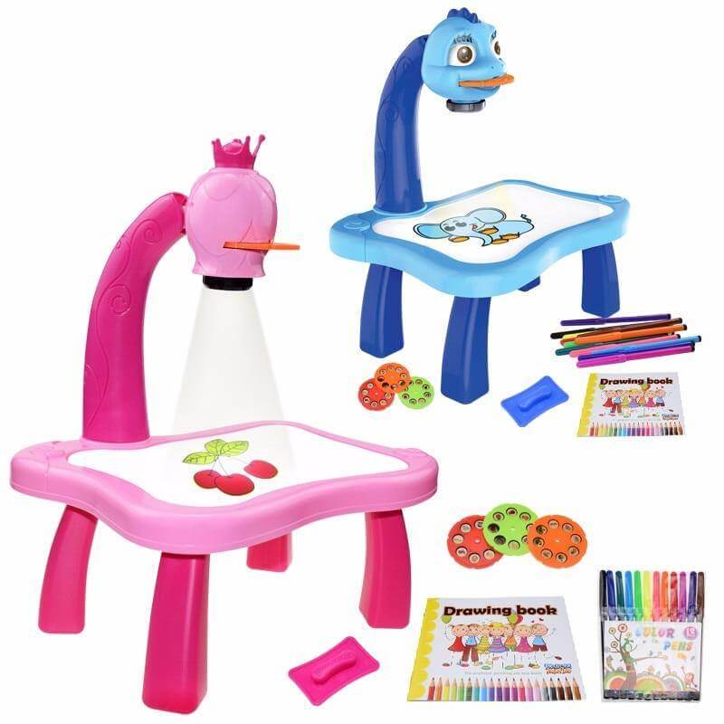 Educational Kids Art Drawing Projector Table