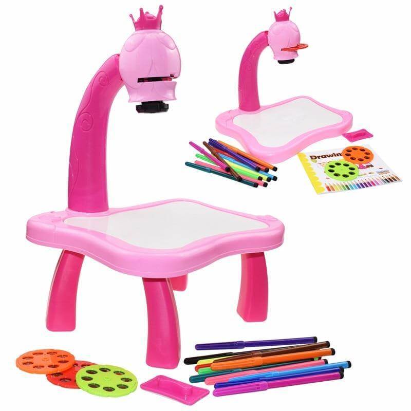 Educational Kids Art Drawing Projector Table