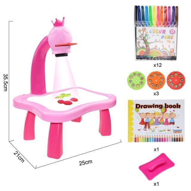 Educational Kids Art Drawing Projector Table