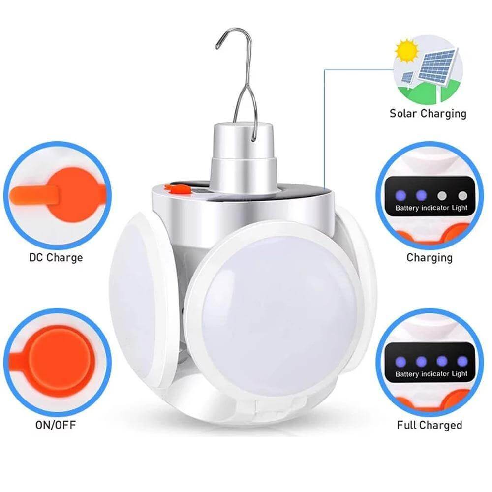 Waterproof Rechargeable Solar Camping Lamp