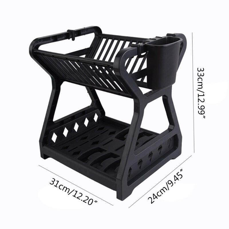 Double-layer Multifunctional Countertop Sink Dish Drying Rack