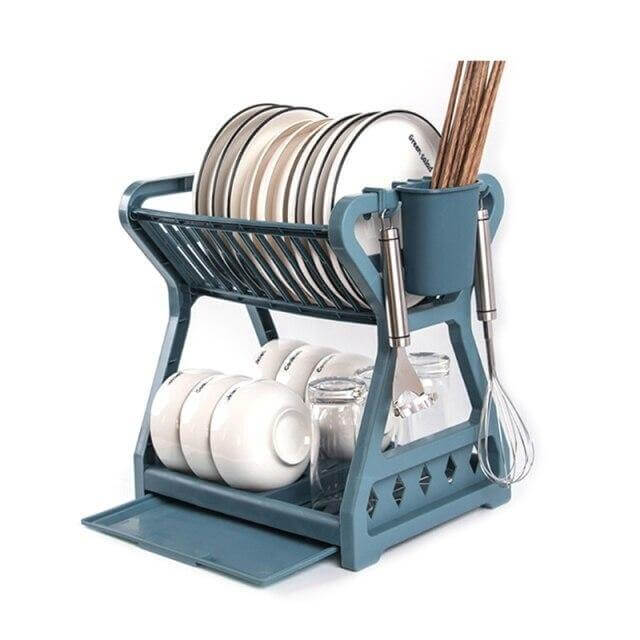 Double-layer Multifunctional Countertop Sink Dish Drying Rack