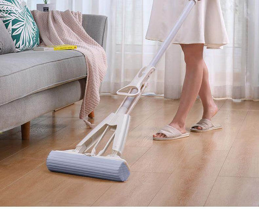 Double-Fold Automatic Easy Squeeze Mop