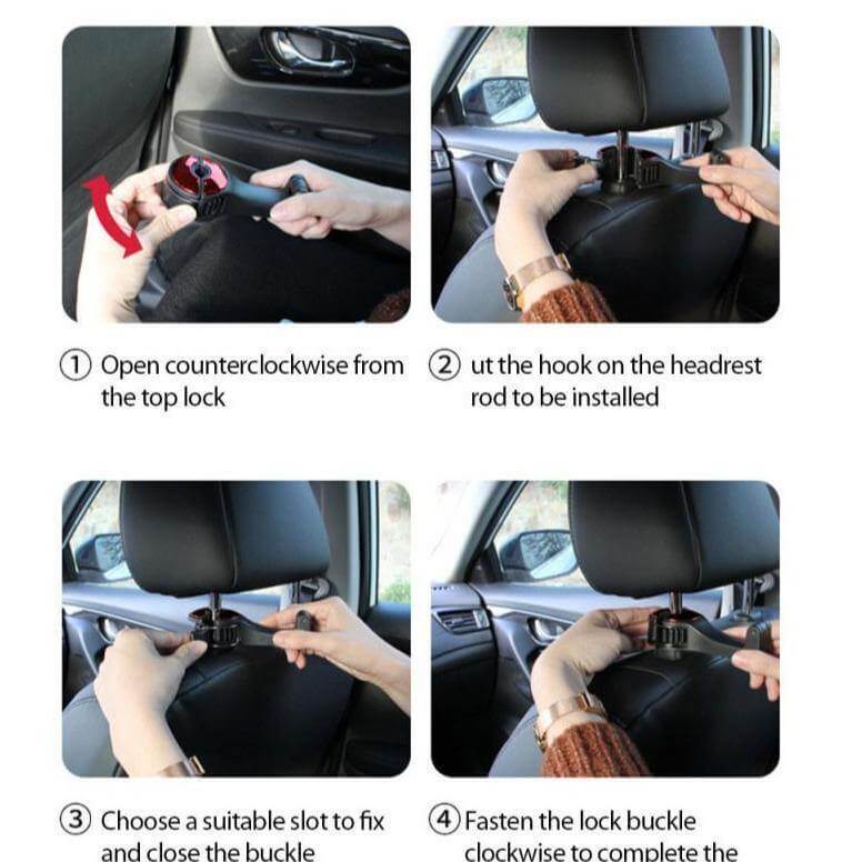 Car Headrest Phone Holder Hook