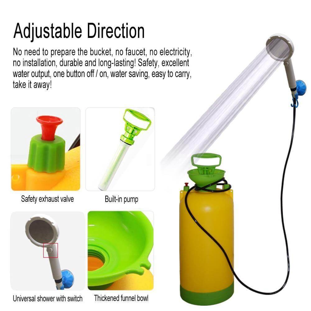 Outdoor Portable Self-Priming Simple Shower - UTILITY5STORE