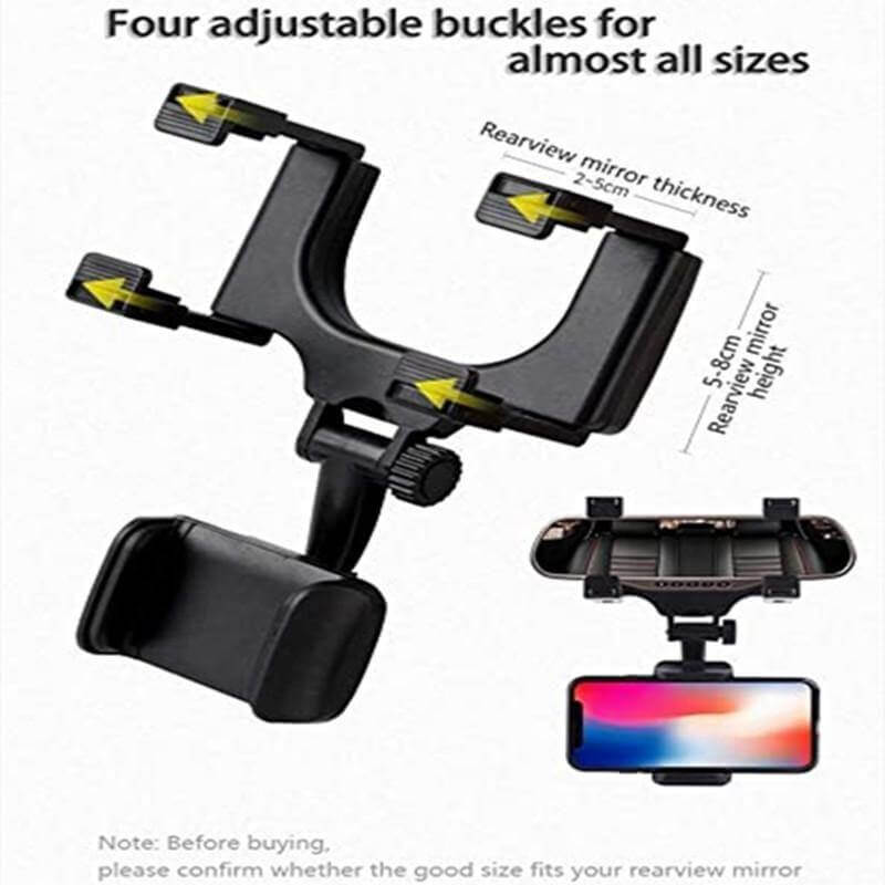 Universal Car Rearview Mirror Phone Holder