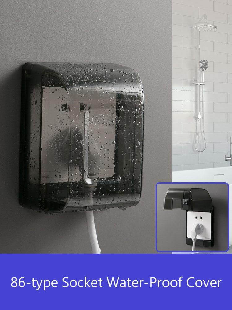 Bathroom Waterproof Large Transparent Socket Protective Box