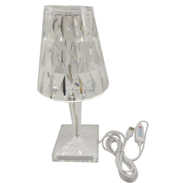 Diamond Acrylic Table Lamp