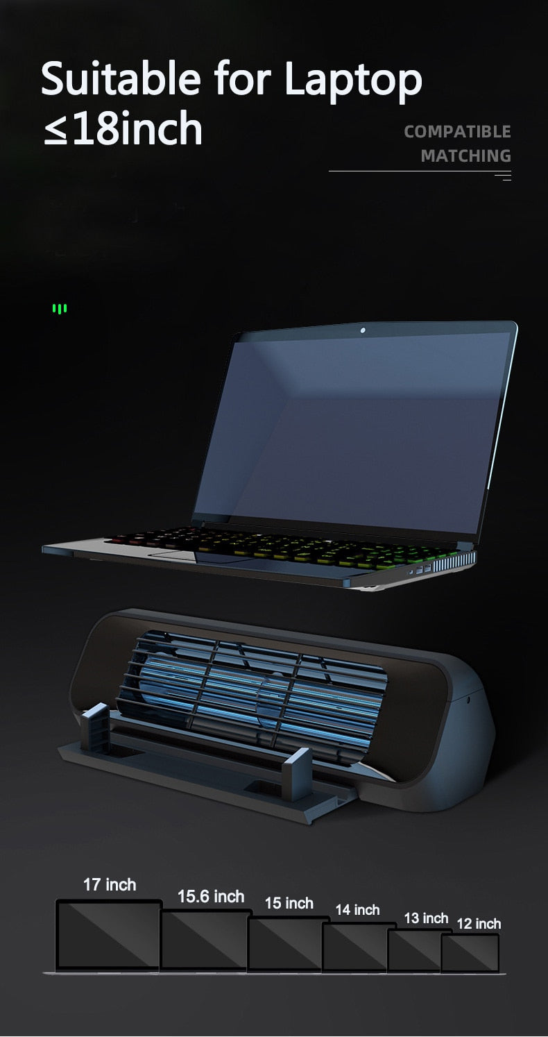 Laptop Gaming Turbo Boost Cooler - UTILITY5STORE