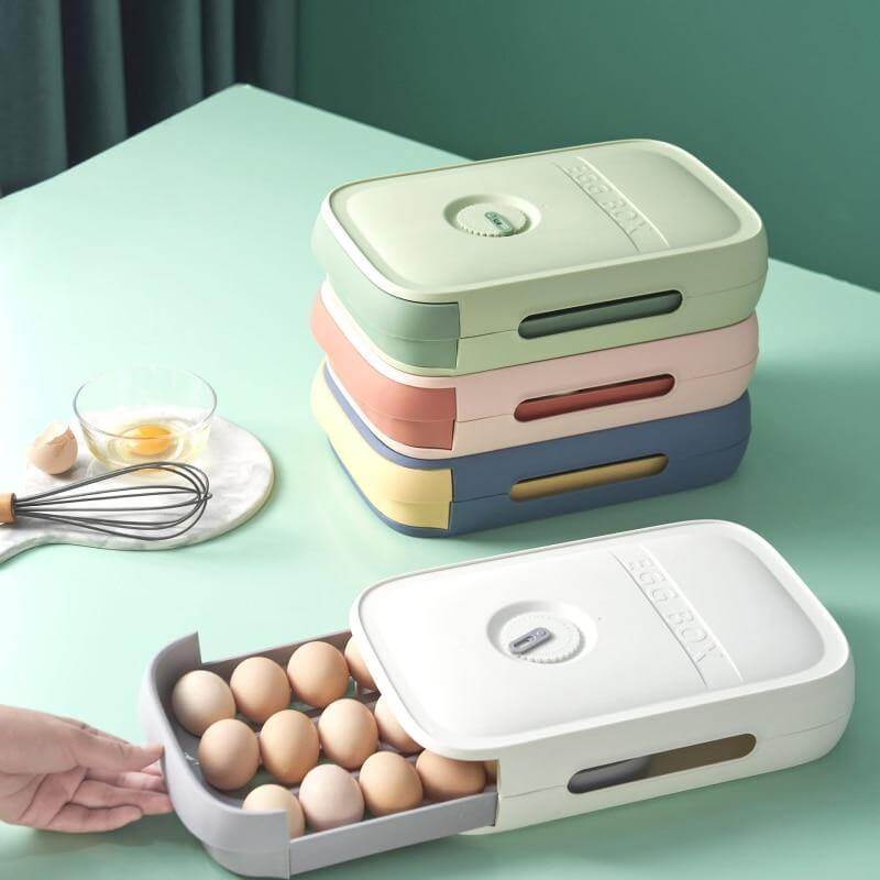 Stackable Refrigerator Egg Storage Drawer Box