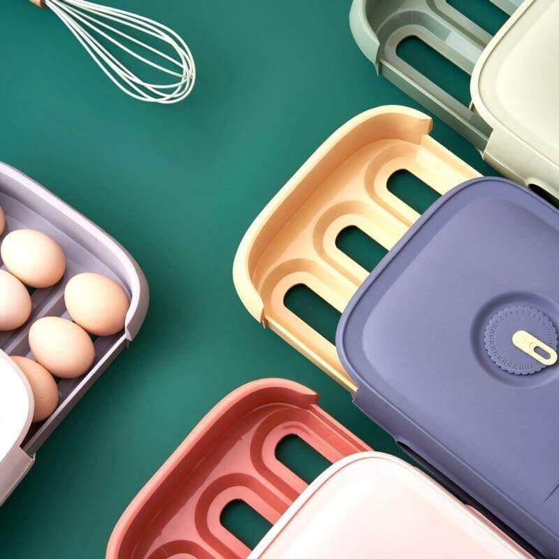 Stackable Refrigerator Egg Storage Drawer Box