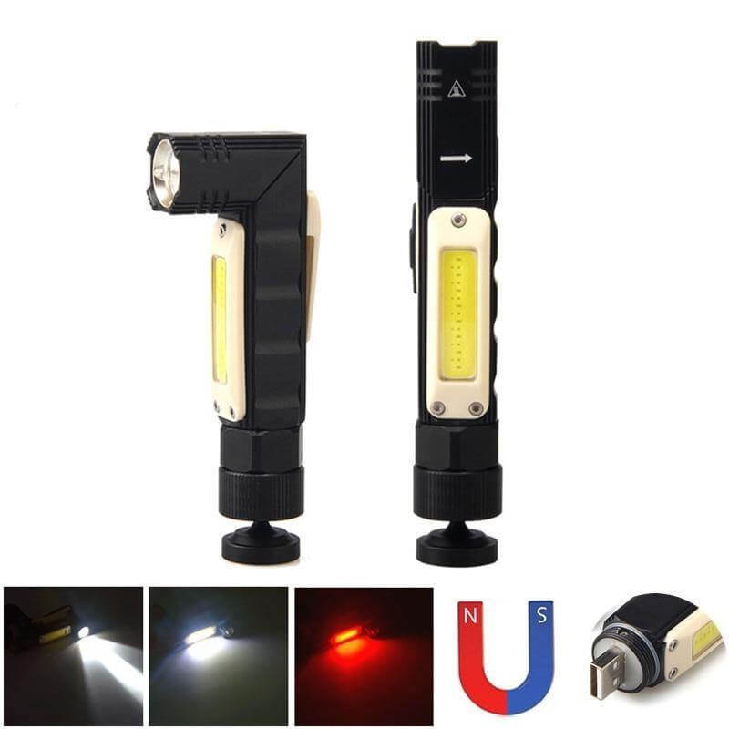 Rechargeable Magnetic Adjustable Camping Flashlight