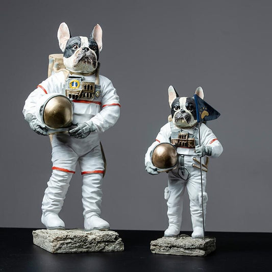 Modern Dog Astronaut Resin Figurine - UTILITY5STORE