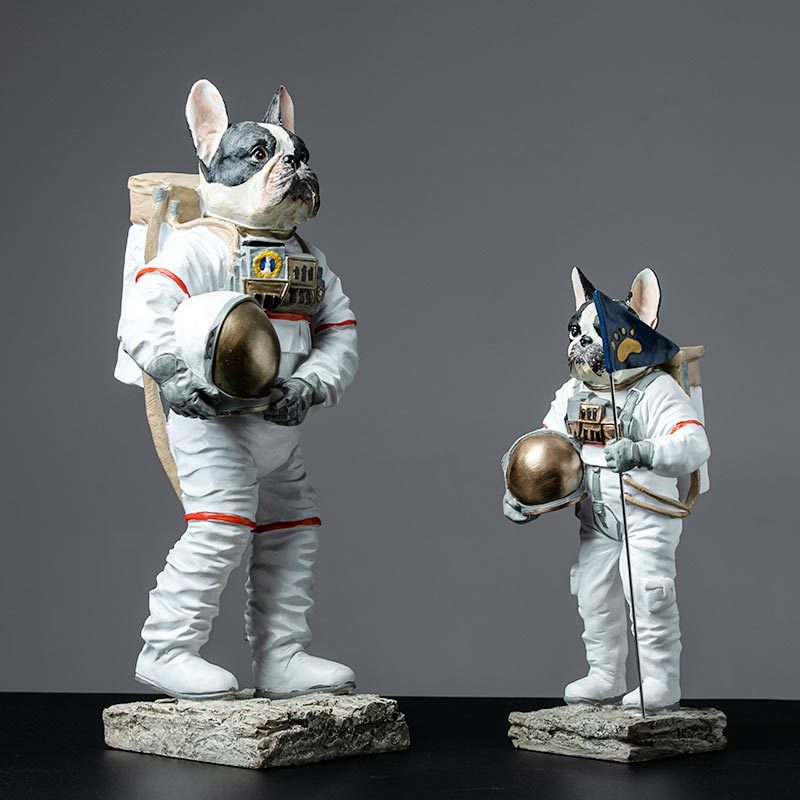 Modern Dog Astronaut Resin Figurine - UTILITY5STORE