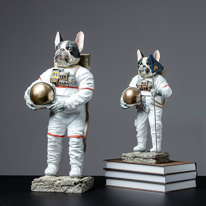 Modern Dog Astronaut Resin Figurine - UTILITY5STORE