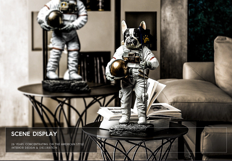 Modern Dog Astronaut Resin Figurine - UTILITY5STORE