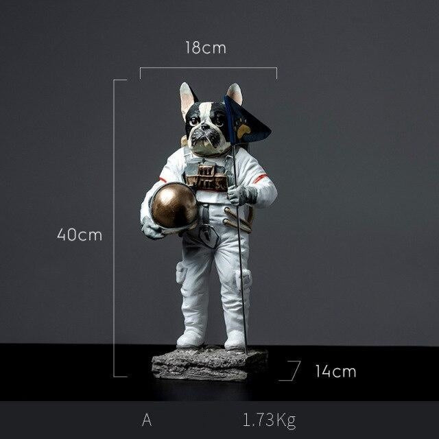 Modern Dog Astronaut Resin Figurine - UTILITY5STORE