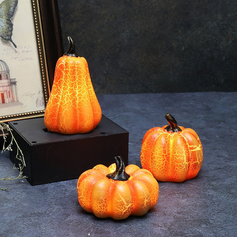 LED Scary Pumpkin Halloween Candle Light