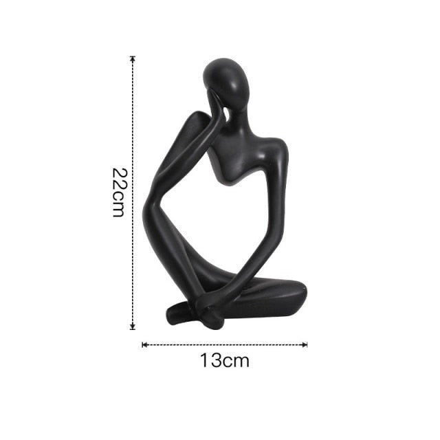 Nordic Abstract Unique Thinker Figurine Home Decor