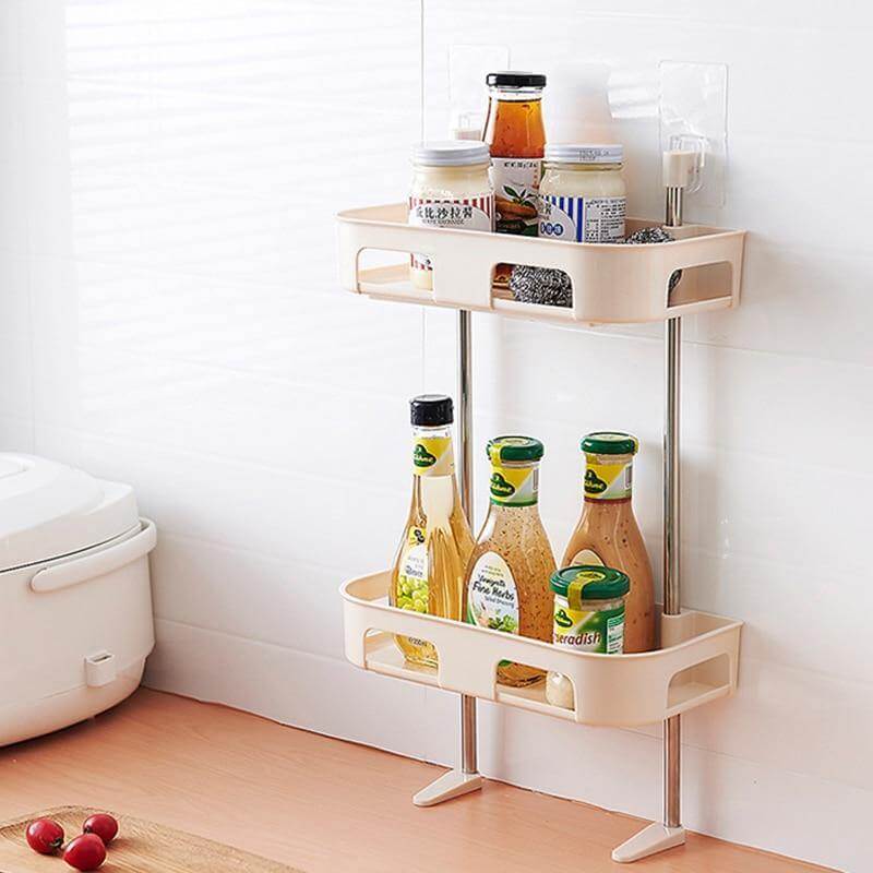 Multilayer Wall-mounted Bathroom Shelf Organizer Rack