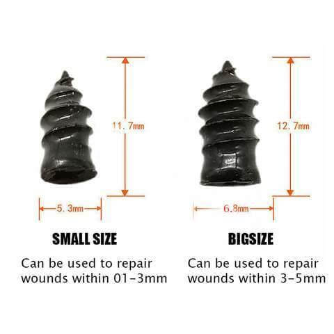 Easy Fix Tubeless Vacuum Tire Repair Rubber Nail