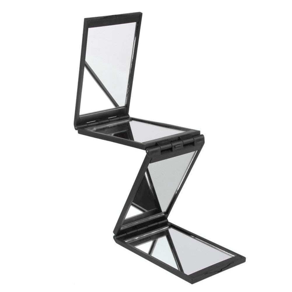 Foldable Handheld Pocket Makeup Mirror